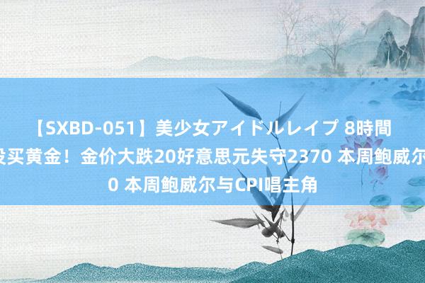 【SXBD-051】美少女アイドルレイプ 8時間 中国央行又没买黄金！金价大跌20好意思元失守2370 本周鲍威尔与CPI唱主角