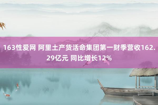 163性爱网 阿里土产货活命集团第一财季营收162.29亿元 同比增长12%