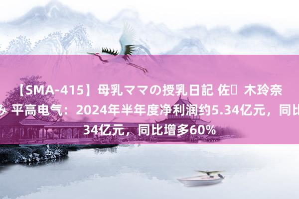 【SMA-415】母乳ママの授乳日記 佐々木玲奈 友倉なつみ 平高电气：2024年半年度净利润约5.34亿元，同比增多60%