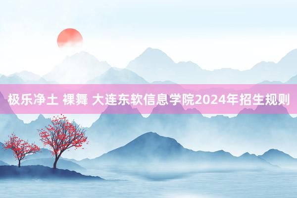 极乐净土 裸舞 大连东软信息学院2024年招生规则